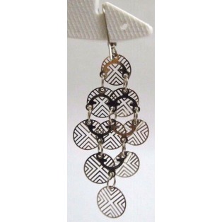CHAIN OF SYMMETRY - Big Earrings Drop Long Dangling Hook Novelty Fashion Classy